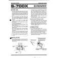 PIONEER S-700X/E Owners Manual