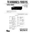 SONY TC-RX611S Instrukcja Serwisowa