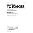 SONY TC-RX60ES Manual de Usuario