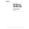 SONY YS-W170P Service Manual