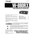 TEAC W880RX Instrukcja Obsługi