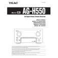 TEAC AG-H550 Owners Manual