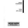 ARTHUR MARTIN ELECTROLUX AFT698R Owners Manual