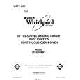 WHIRLPOOL SF3300SRW1 Parts Catalog