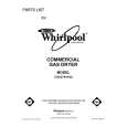 WHIRLPOOL CGE2761KQ2 Parts Catalog