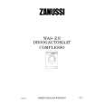 ZANUSSI COMPLESSO Owners Manual