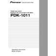 PIONEER PDK-1011/WL Owners Manual