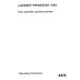 AEG Lavamat Princess 1003 Owners Manual