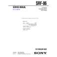SONY SRF86 Instrukcja Serwisowa