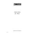 ZANUSSI ZU790F Owners Manual