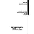ARTHUR MARTIN ELECTROLUX E6578MPW1ELEC.M.PY Owners Manual