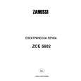 ZANUSSI ZCE5602 Owners Manual