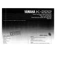 YAMAHA K-222 Owners Manual