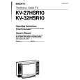 SONY KV-27HSR10 Owners Manual