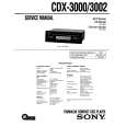 SONY CDX3002 Manual de Servicio
