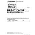 PIONEER PRS-D2000SPL/XS/UC Service Manual