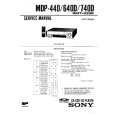 SONY MDP740D Service Manual