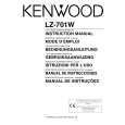 KENWOOD LZ701W Owners Manual