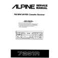 ALPINE 7291R Service Manual