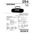 SONY CFD-6 Manual de Servicio