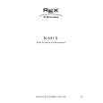 REX-ELECTROLUX K641X 63D Owners Manual