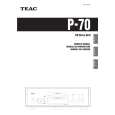TEAC P-70 Owners Manual