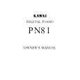 KAWAI PN81 Manual de Usuario
