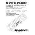 BLAUPUNKT NEW ORLEANS CD125 Owners Manual