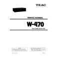 TEAC W-470 Service Manual