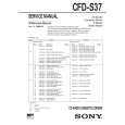 SONY CFDS37 Manual de Servicio