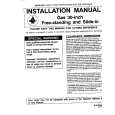 WHIRLPOOL CGS3760ADW Installation Manual