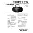 SONY CFD-D35S Instrukcja Serwisowa