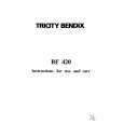 TRICITY BENDIX BF420 Manual de Usuario