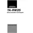 ONKYO TARW25 Owners Manual