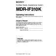 SONY MDR-IF310K Owners Manual
