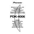 PIONEER PDK-4006 Instrukcja Obsługi