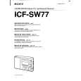 SONY ICF-SW77 Instrukcja Obsługi