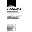 ONKYO A-809 Owners Manual