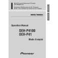PIONEER DEH-P4100 Manual de Usuario