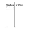 BLOMBERG KT17550-1 Instrukcja Obsługi