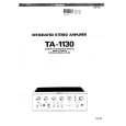 SONY TA-1130 Owners Manual