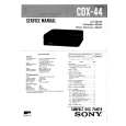 SONY CDX44 Service Manual