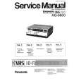 PANASONIC AG6800 Owners Manual