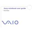 SONY PCG-FX605 VAIO Owners Manual