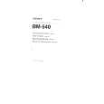 SONY BM-540 Manual de Usuario