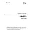 ROLAND KR-770 Manual de Usuario
