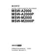 SONY MSW-M2000 Owners Manual