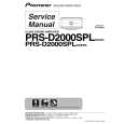 PIONEER PRS-D2000SPL/XU/UC Instrukcja Serwisowa