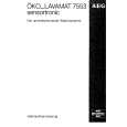 AEG LAV7553-W Owners Manual