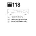 NAD 118 Owners Manual